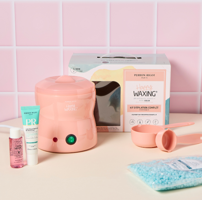 Kit d'épilation complet - Chauffe-cire, Perles de cire et Soins inclus